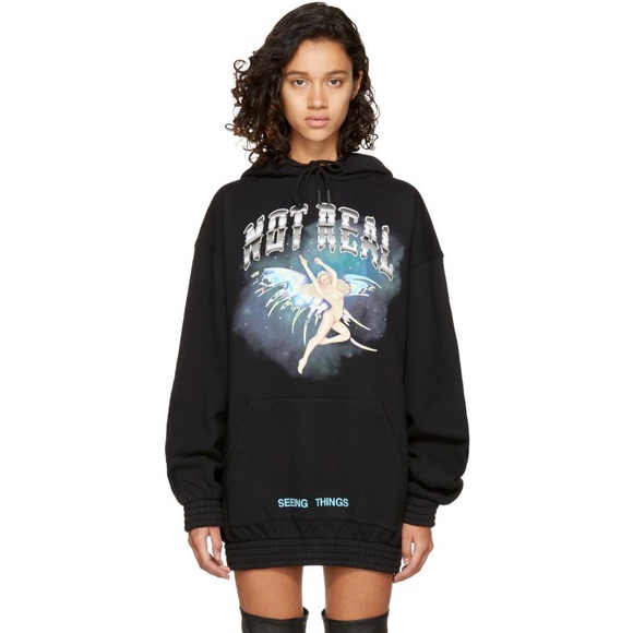 Authentic Off-White “Not Real” Hoodie - Picture 7 of 8